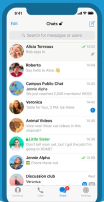 Telegram para iPhone / iPad