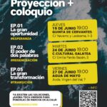 Cartel de la proyección y coloquio posterior de la serie sobre cambio climático Hope!